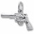 Gun charm in 14K White Gold hide-image