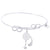 Sterling Silver Carefree Bangle Bracelet With Dreamcatcher Charm