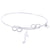 Sterling Silver Carefree Bangle Bracelet With Music Note Charm