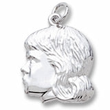 Girl charm in Sterling Silver hide-image