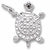 Turtle charm in Sterling Silver hide-image