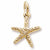 Starfish Charm in 10k Yellow Gold hide-image