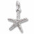 Starfish charm in Sterling Silver hide-image