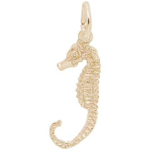 Seahorse Charm in Yellow Gold Plated