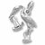 Stork charm in 14K White Gold hide-image