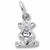 Bear charm in 14K White Gold hide-image