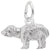 Bear Charm In Sterling Silver