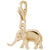 Elephant Charm In Yellow Gold