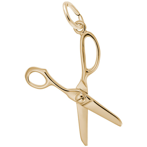 Scissors Charm In Yellow Gold