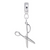 Scissors charm dangle bead in Sterling Silver hide-image