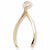 Wishbone Charm in 10k Yellow Gold hide-image