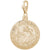 St. Christopher Charm in Yellow Gold Plated