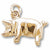 Pig charm in Yellow Gold Plated hide-image