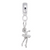 Ice Skater charm dangle bead in Sterling Silver hide-image