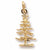 Christmas Tree charm in Yellow Gold Plated hide-image