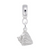 Conch Shell Charm Dangle Bead In Sterling Silver