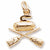 Curling charm in Yellow Gold Plated hide-image