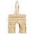 L'Arc De Triomphe Charm in Yellow Gold Plated