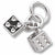 Dice charm in 14K White Gold hide-image