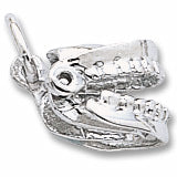 False Teeth charm in Sterling Silver