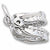 False Teeth charm in 14K White Gold