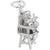 Highchair Charm In 14K White Gold