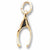 Wishbone Charm in 10k Yellow Gold hide-image