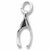 Wishbone charm in Sterling Silver hide-image