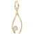 Wishbone Charm in Yellow Gold Plated