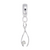 Wishbone Charm Dangle Bead In Sterling Silver