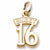 Sweet 16 Charm in 10k Yellow Gold hide-image