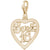 Sweet 16 Charm in Yellow Gold Plated