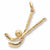 Field Hockey charm in Yellow Gold Plated hide-image