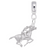 Horse,Rider charm dangle bead in Sterling Silver hide-image