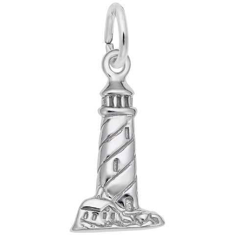 Lighthouse Charm In Sterling Silver