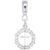 Cross charm dangle bead in Sterling Silver hide-image