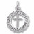 Cross charm in 14K White Gold hide-image