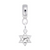 Star Of David charm dangle bead in Sterling Silver hide-image