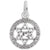 Star Of David Charm In Sterling Silver