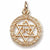 Star Of David charm in Yellow Gold Plated hide-image