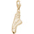 Ballet Slipper Charm in Yellow Gold Plated