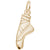 Ballet Slipper Charm In Yellow Gold