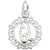 Initial Q Charm In 14K White Gold