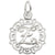 Initial Z Charm In Sterling Silver
