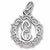 Initial E charm in Sterling Silver hide-image