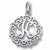 Initial K charm in Sterling Silver hide-image