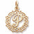 Initial P charm in Yellow Gold Plated hide-image