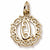Initial Q charm in 14K Yellow Gold