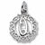 Initial Q charm in 14K White Gold hide-image