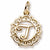 Initial T charm in Yellow Gold Plated hide-image